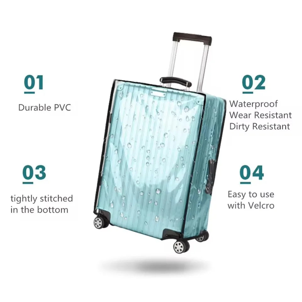 New Travel Luggage Protector Case 18-30inch Transparent Baggage Cover Dust Cover Durable Suitcase Protective Cover