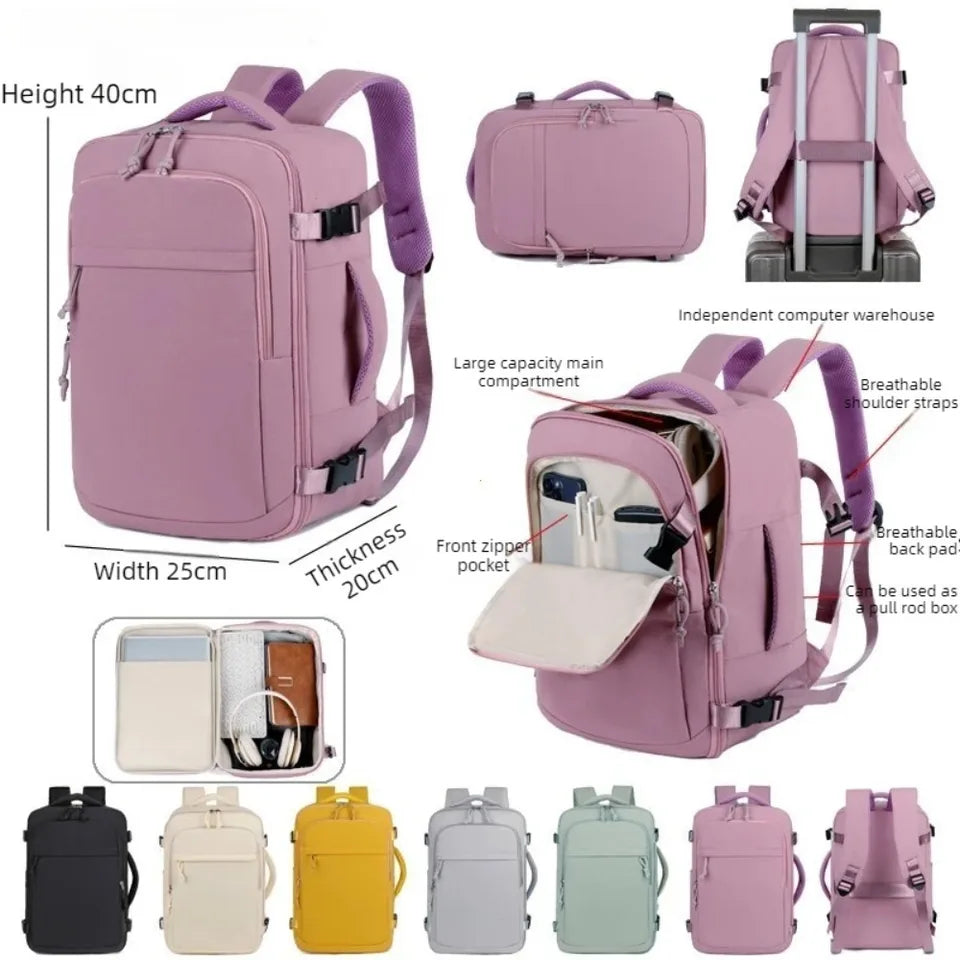 Large-Capacity Business Backpack Casual Travel Commuter Book Bag Multi-Functional Waterproof Backpack Storage Bag