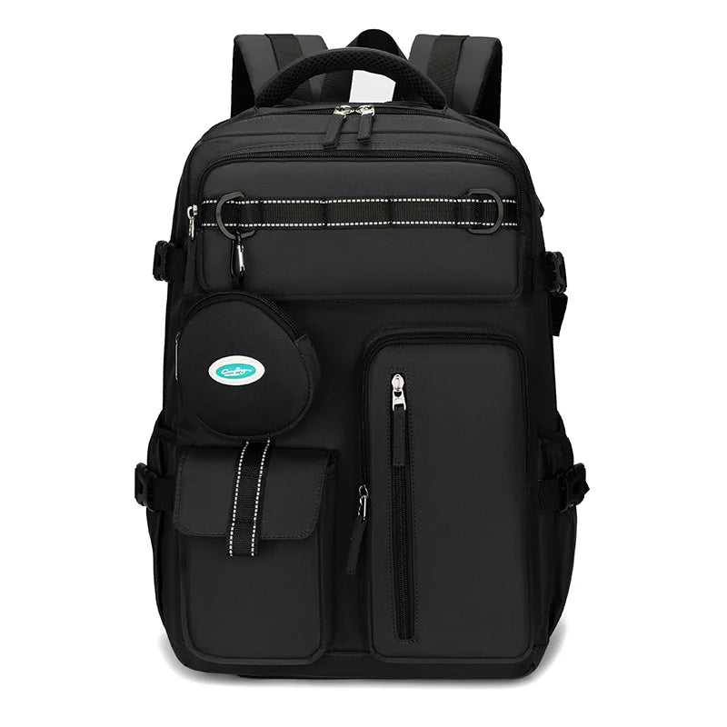 Waterproof backpack with multiple pockets, suitable for outdoor travel, 15.6-inch laptop backpack