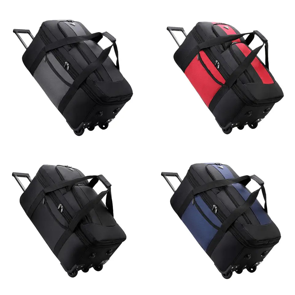 Wheeled Duffel Bag Overnight Bag Rolling Travel Bag for Beach Travel Men Picnic