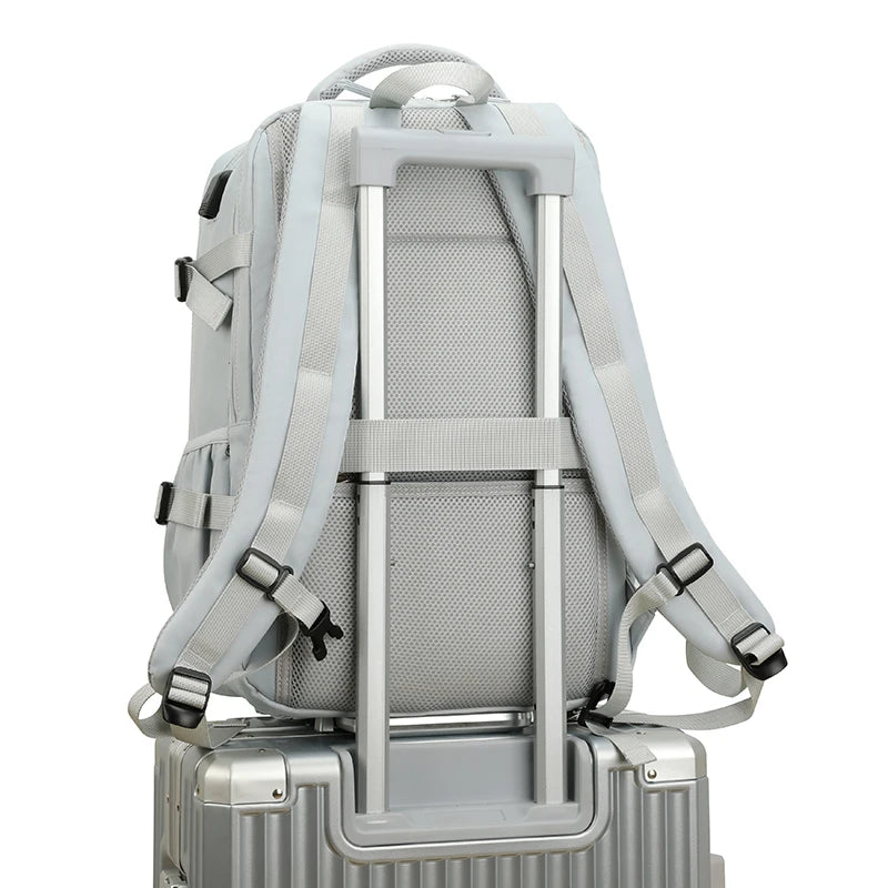 Waterproof backpack with multiple pockets, suitable for outdoor travel, 15.6-inch laptop backpack